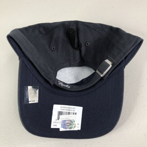 Corpus Christi Hooks Hat Cap Navy Sparkle Logo Womens 47 Clean Up MiLB New NWT - Picture 6 of 12